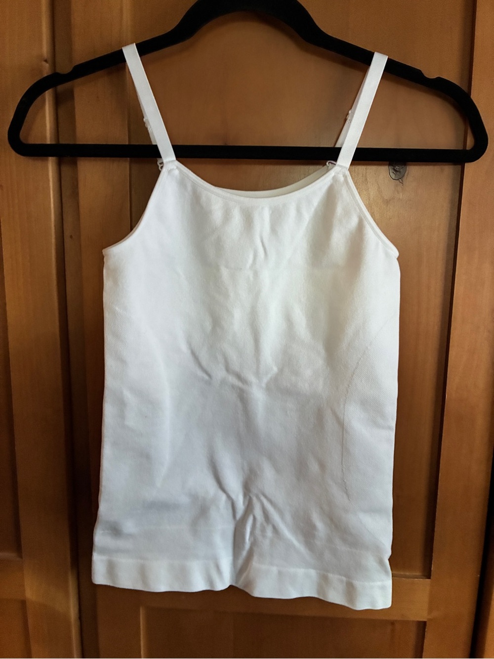 Shapermint Essentials White Spaghetti Strap Cotton Camisole #121